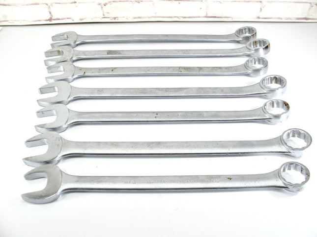 Proto 7 Piece 12 Point Combination 1 - 1/2 to 2 Inch Heavy Duty Wrench Set - ZeereeZ