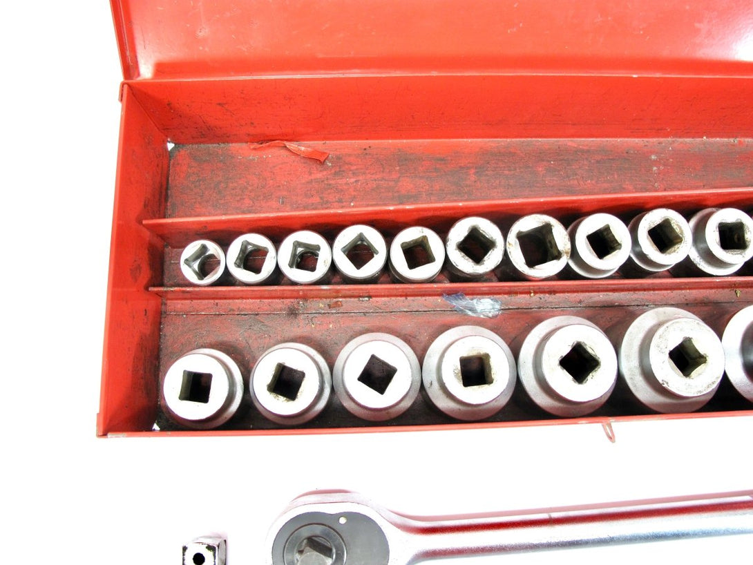 PROTO J55104 3/4" Drive 29 Pc Socket Set 12 Point SAE 2 - 3/8” Thru 7/8” - ZeereeZ