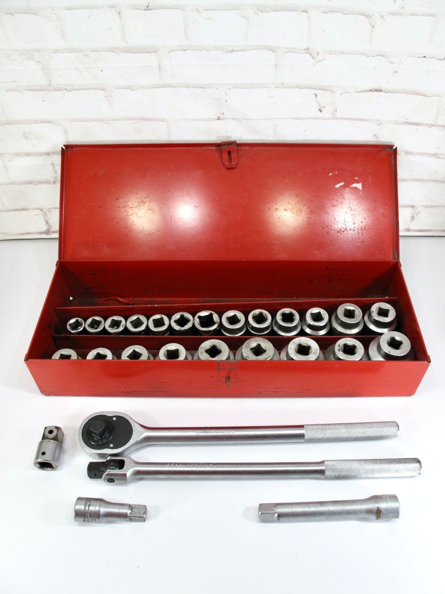 PROTO J55104 3/4" Drive 29 Pc Socket Set 12 Point SAE 2 - 3/8” Thru 7/8” - ZeereeZ
