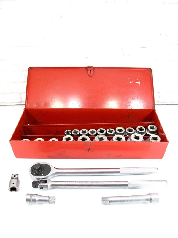 PROTO J55104 3/4" Drive 29 Pc Socket Set 12 Point SAE 2 - 3/8” Thru 7/8” - ZeereeZ