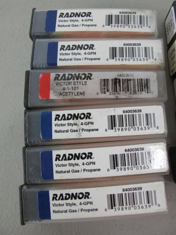 Radnor 4 - GPN 3 - GPN 4 - 1 - 101 Lot of 12 Cutting Torch Tips - ZeereeZ