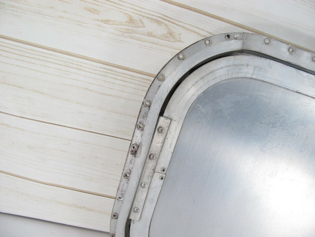 Rear Side Trunk Access Door Hatch from Vintage Airstream International Trailer 70s - 80s 20 x 14 - ZeereeZ