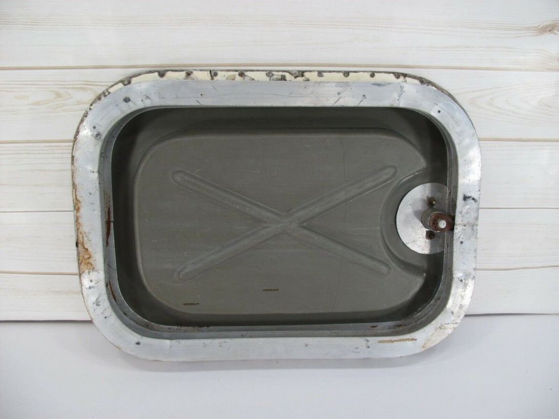 Rear Side Trunk Access Door Hatch from Vintage Airstream International Trailer 70s - 80s 20 x 14 - ZeereeZ