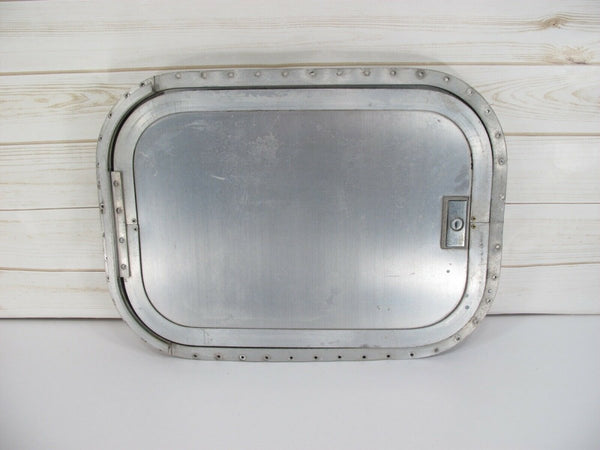 Rear Side Trunk Access Door Hatch from Vintage Airstream International Trailer 70s - 80s 20 x 14 - ZeereeZ