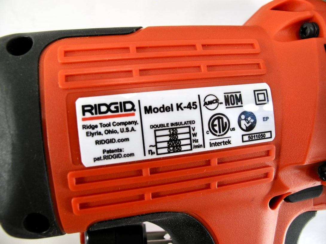 RIDGID K - 45AF Handheld Auto Feed Plumbing Sink Drain Snake Cleaning Machine - ZeereeZ