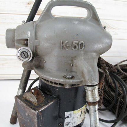 RIDGID K - 50 Sectional Drain Cleaner Snake 1 - 1/4" to 4" Lines w/ Tips & Cable - ZeereeZ