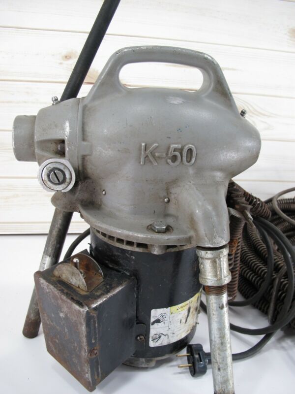 RIDGID K - 50 Sectional Drain Cleaner Snake 1 - 1/4" to 4" Lines w/ Tips & Cable - ZeereeZ