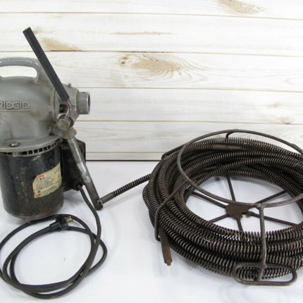 RIDGID K - 50 Sectional Drain Cleaner Snake 1 - 1/4" to 4" Lines w/ Tips & Cable - ZeereeZ