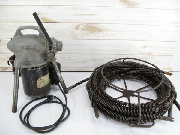 RIDGID K - 50 Sectional Drain Cleaner Snake 1 - 1/4" to 4" Lines w/ Tips & Cable - ZeereeZ