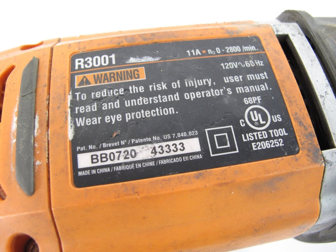 RIDGID R3001 Variable Speed Corded Reciprocating Saw - ZeereeZ