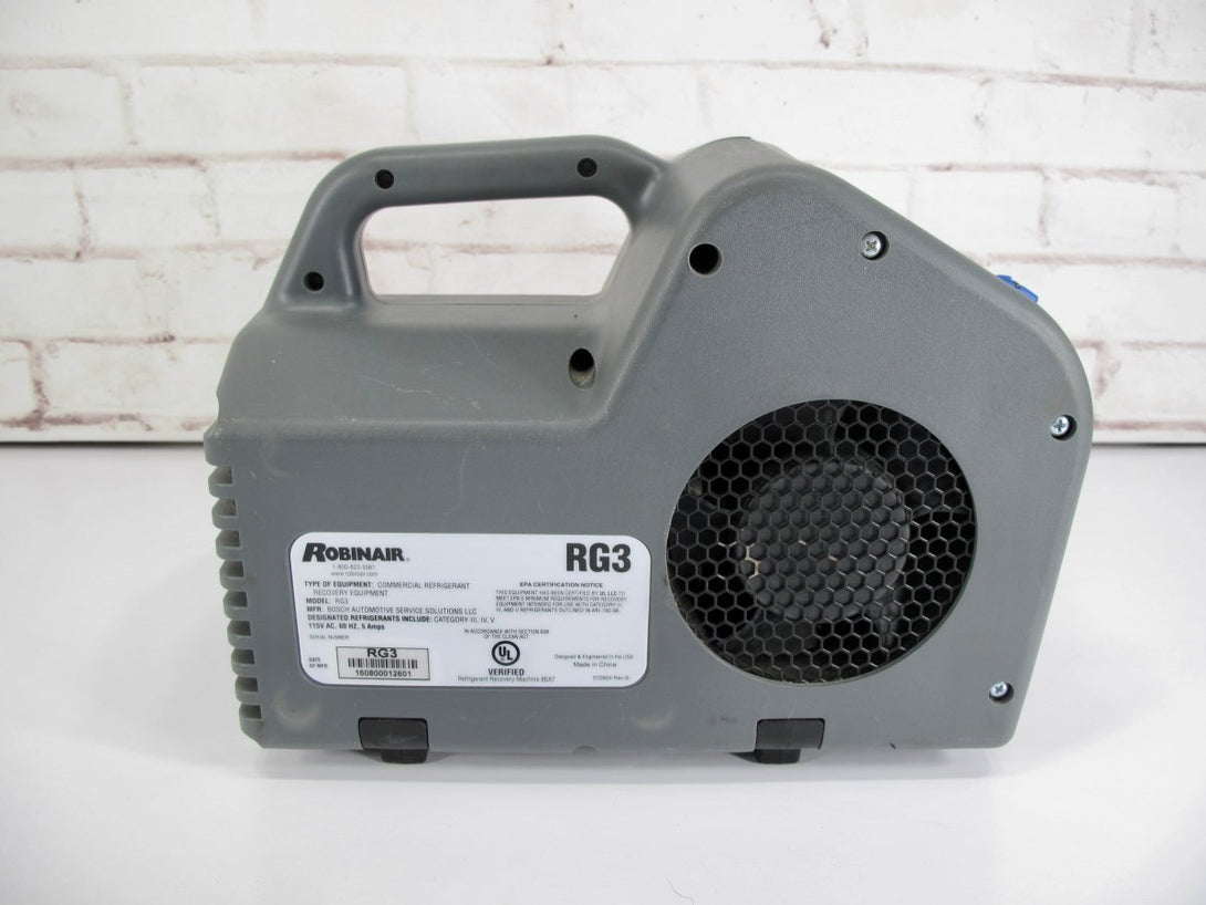 Robinair RG3 Portable Vapor And Liquid Refrigerant Recovery Machine - ZeereeZ