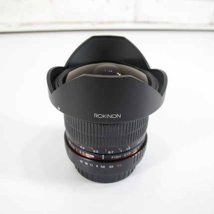 Rokinon 8mm f/3.5 HD UMC Fisheye CS II Lens with Removable Hood - ZeereeZ