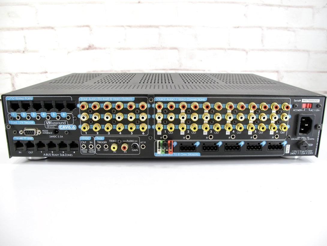 Russound CAV6.6 Whole - House Audio/Video Six Zone Control Amplifier RNET - ZeereeZ