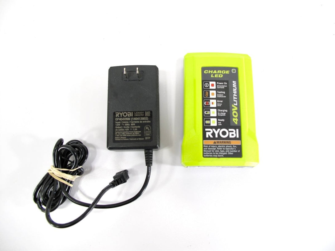 Ryobi 40v Lithium Ion Battery Charger OP404VNM With Power Cord OEM - ZeereeZ