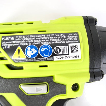 Ryobi One+ P235AVN 18 V Handheld Portable Cordless Impact Driver Tool Only - ZeereeZ