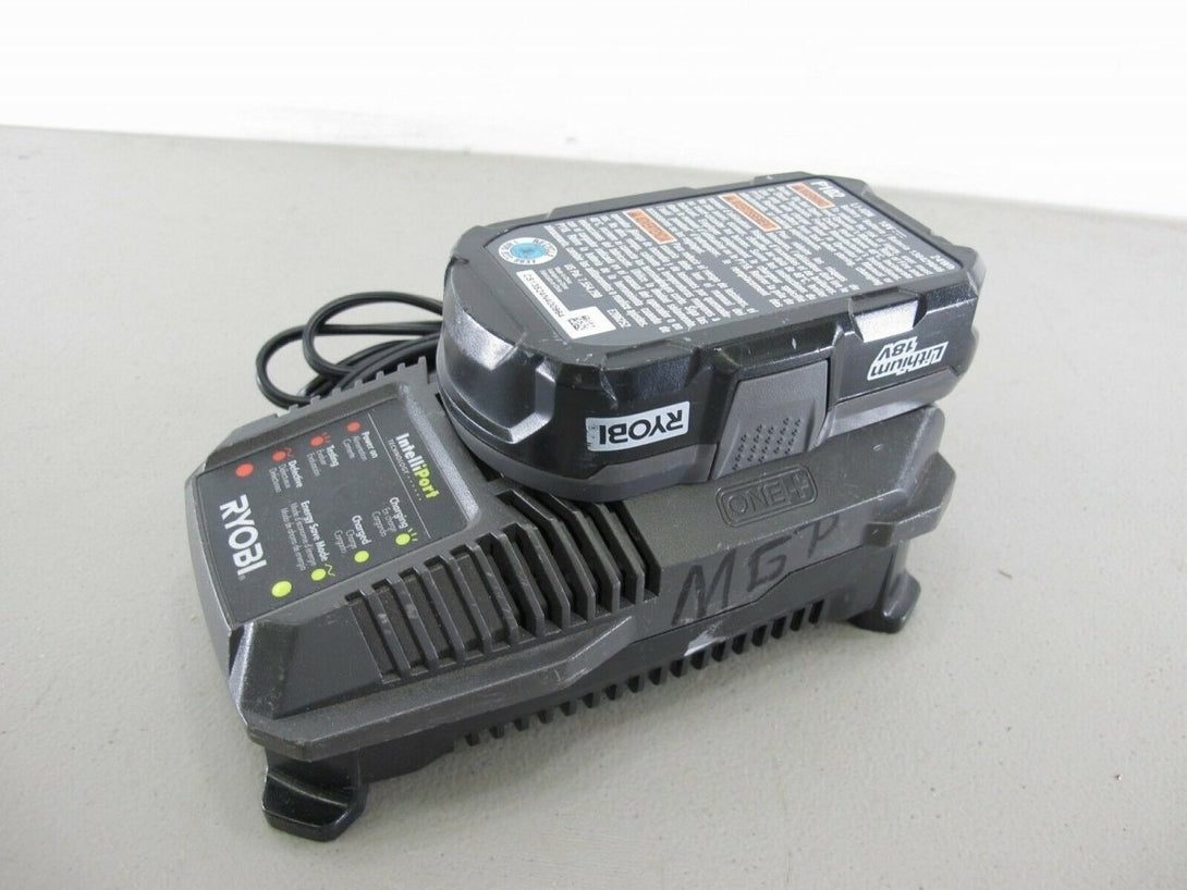 Ryobi P118 18v dual chemisty Intelliport Charger w/P102 Battery - ZeereeZ