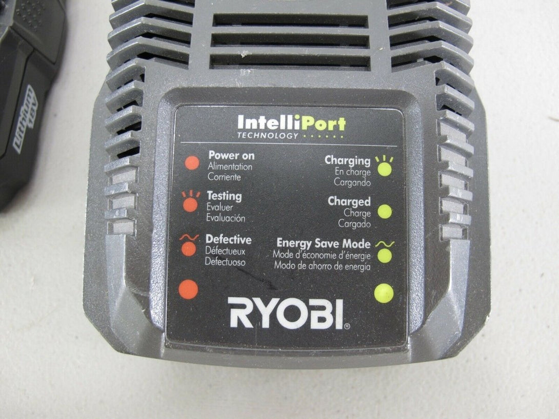 Ryobi P118 18v dual chemisty Intelliport Charger w/P102 Battery - ZeereeZ