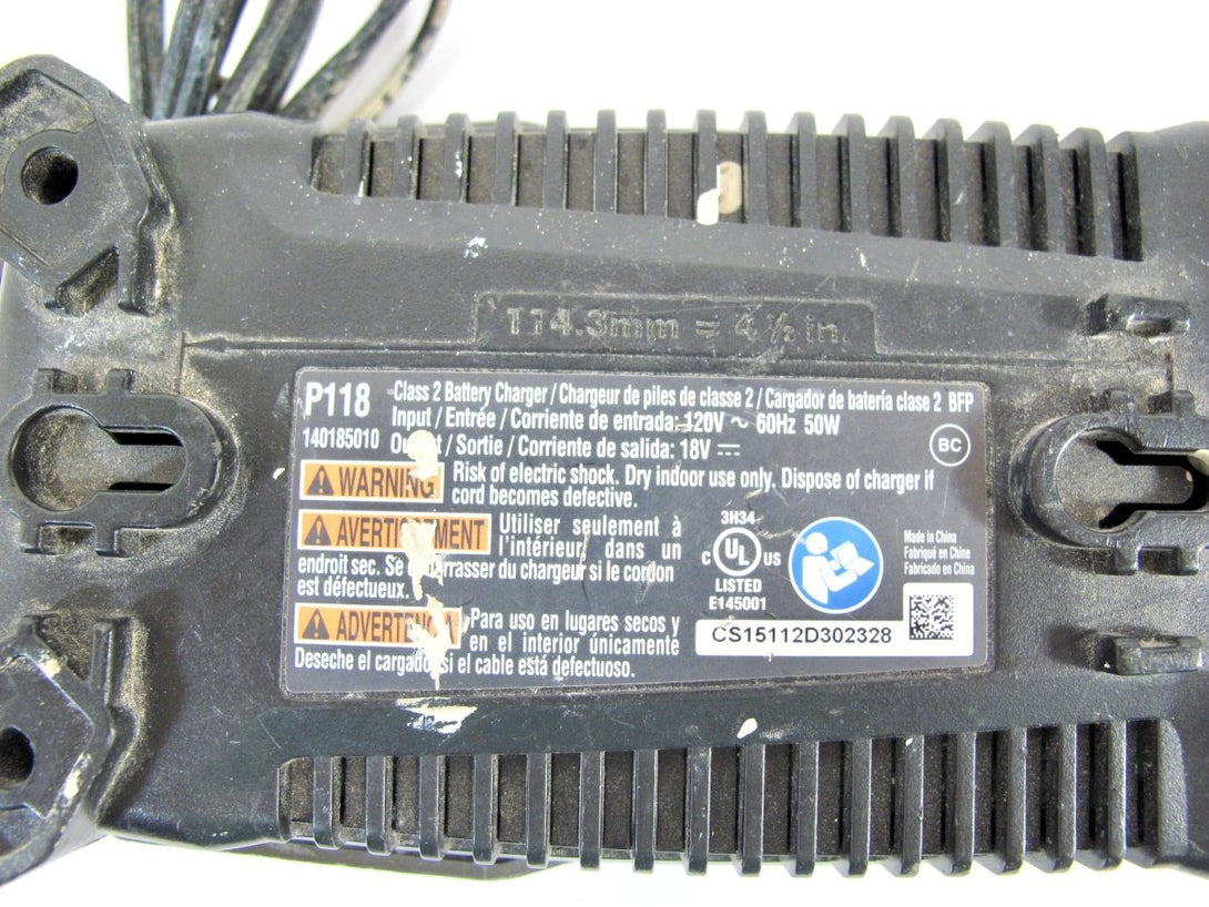 Ryobi P118 Lithium Ion Dual Chemistry Battery Charger for One+ 18 Volt Batteries - ZeereeZ