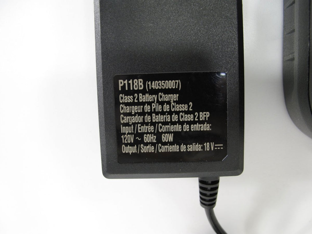 Ryobi P118B ONE+ 18V Li - Ion NiCD Dual Chemistry Battery Charger - ZeereeZ