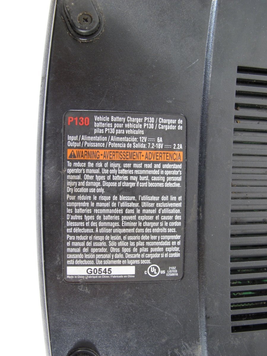 Ryobi P130 18V DC Charge Plus+ In - Vehicle Power Tool Battery Charger - ZeereeZ