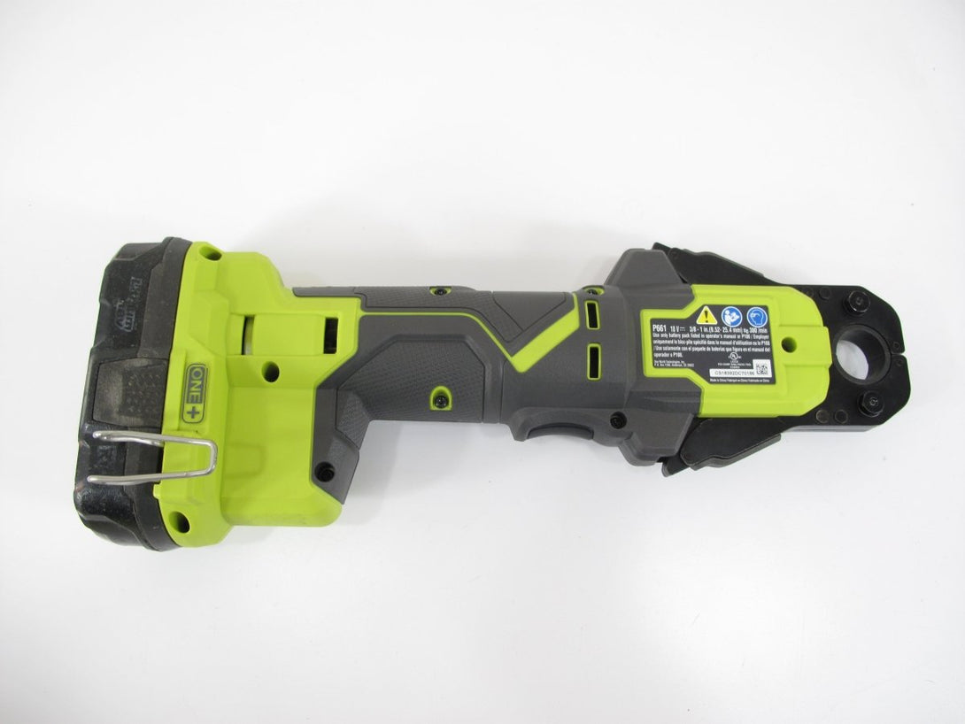 Ryobi P661 18 - Volt ONE+ Cordless PEX Crimp Ring Press Tool with Battery and Charger - ZeereeZ