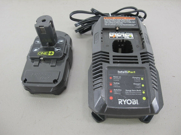 Ryobi P118 18v dual chemisty Intelliport Charger w/P102 Battery