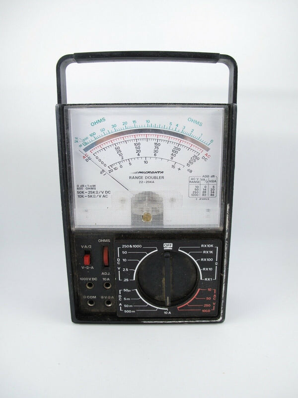 Micronta 22-204A Range Doubler Multimeter Multitester 50,000 Ohms Volt Amps