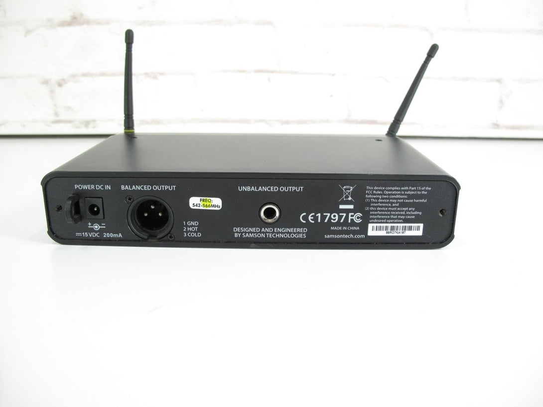 Samson Concert 88 Presentation Lavalier 16Ch UHF Wireless Band - D 542 - 566MHz - ZeereeZ