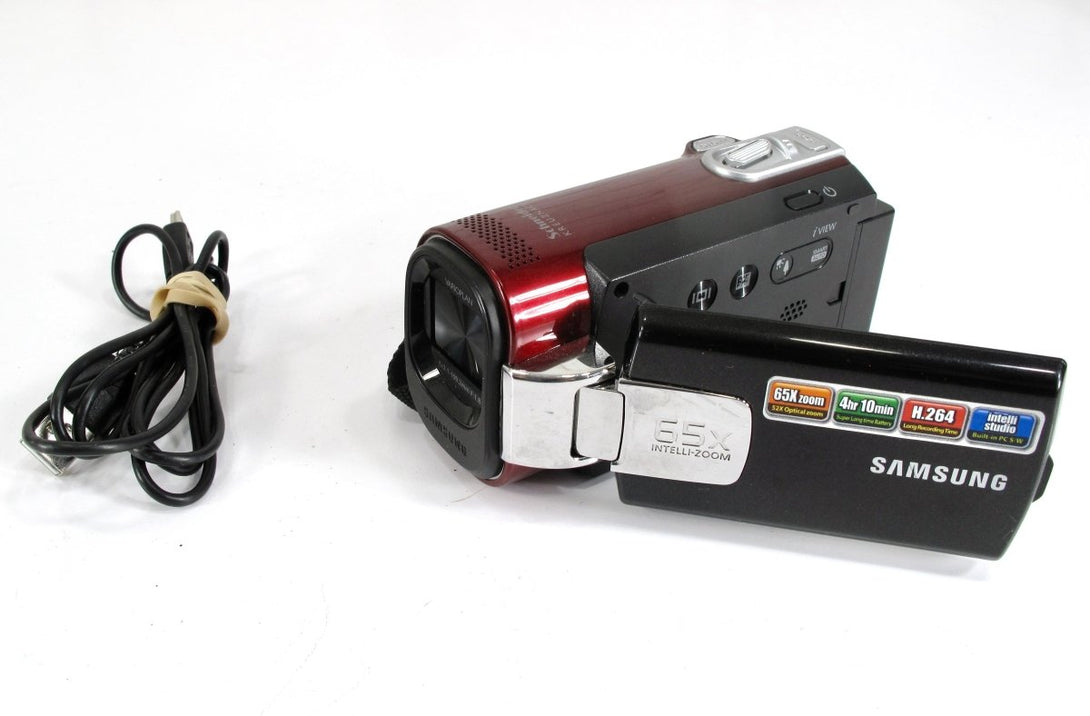 Samsung SMX - F40RN SD Flash Memory Black Handheld Camcorder 65x Zoom Video Camera - ZeereeZ