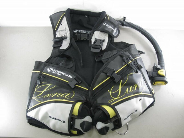 Sherwood Scuba Luna Women's BCD w/ Gemini Octopus Size LG Diving Buoyancy Compensator - ZeereeZ
