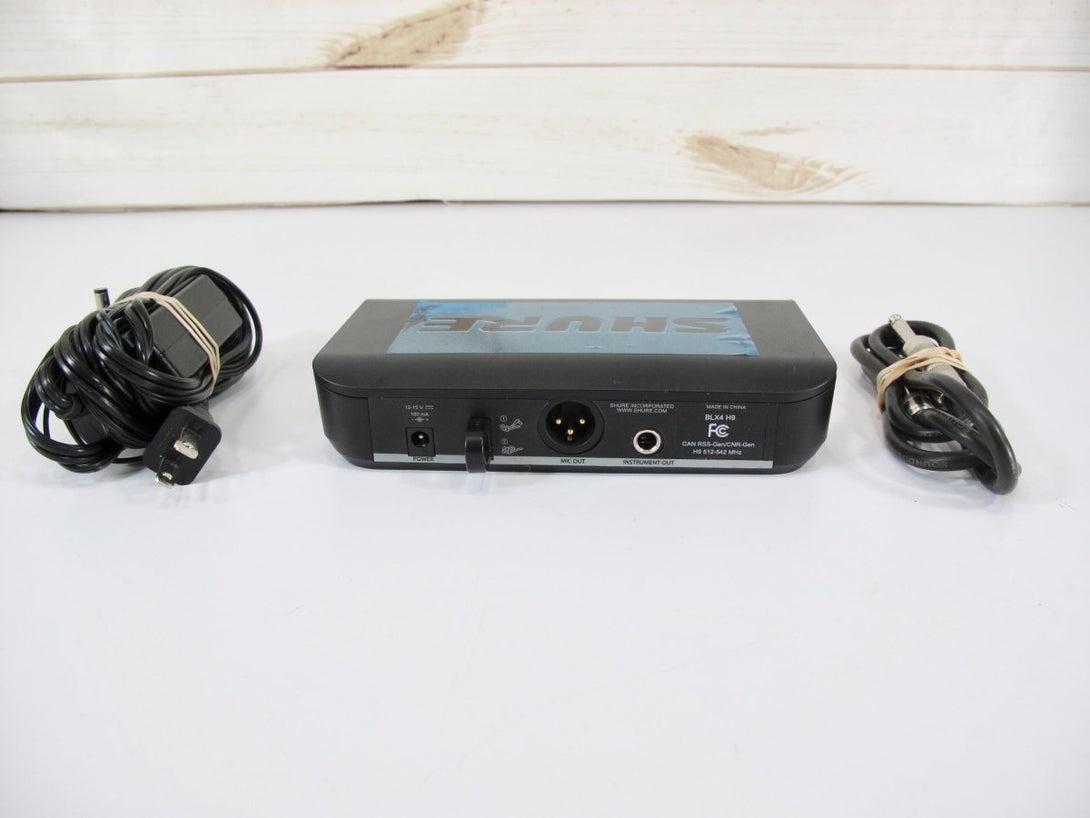 Shure BLX4 H9 Single Channel Wireless Microphone Receiver System 512 - 542 MHz - ZeereeZ