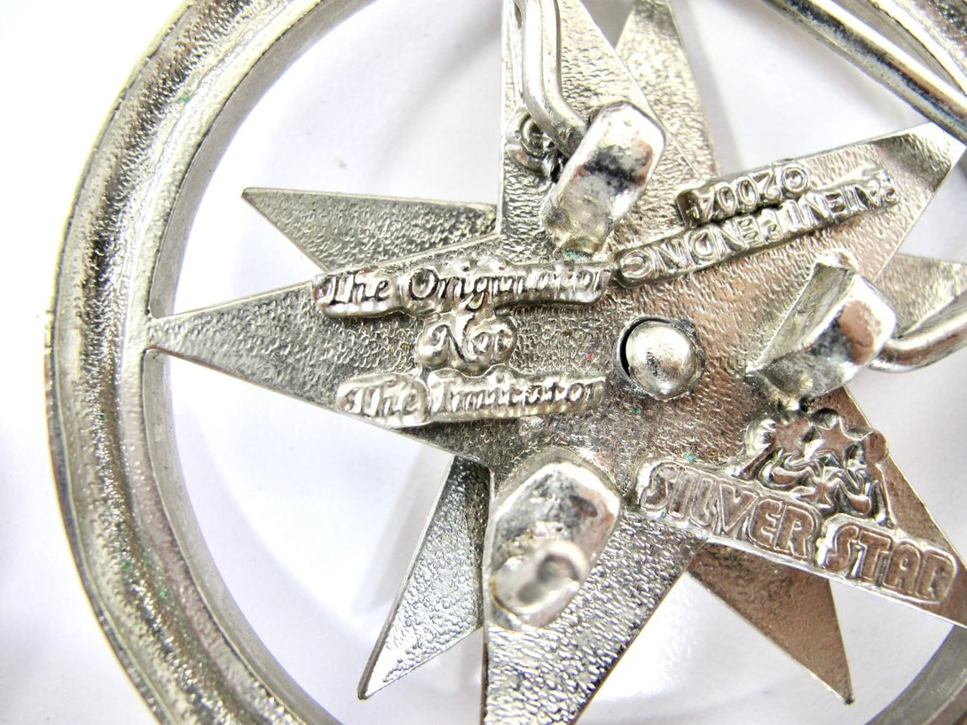 Silver Star 2004 Texas State Spinning Belt Buckle - ZeereeZ