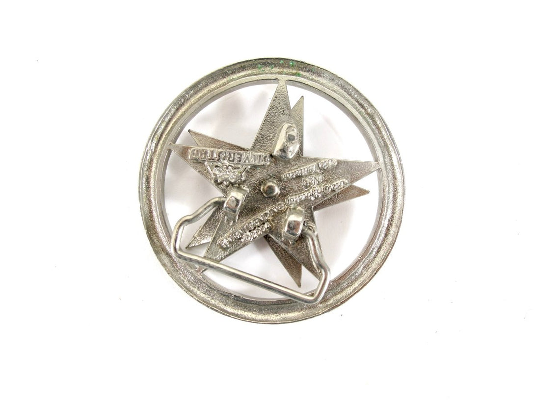 Silver Star 2004 Texas State Spinning Belt Buckle - ZeereeZ