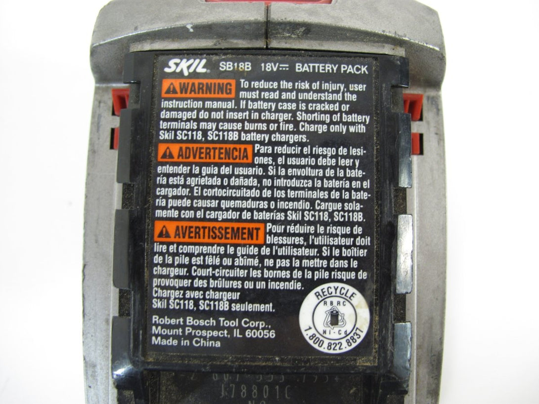Skil SB18B 18V Ni - Cd Cordless Tool OEM Slide Battery Pack - ZeereeZ