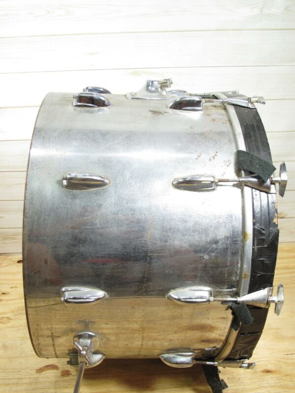 Slingerland 22x15 Vintage 1970s Chrome Kick Drum w/ Legs - ZeereeZ