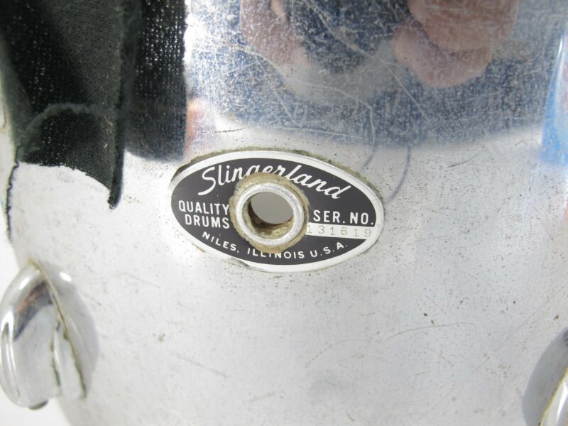 Slingerland 9x13 Vintage 1970s Chrome Over Wood Floor Tom Drum - ZeereeZ