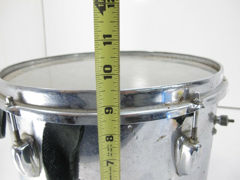 Slingerland 9x13 Vintage 1970s Chrome Over Wood Floor Tom Drum - ZeereeZ