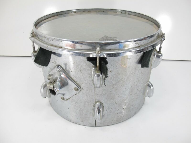 Slingerland 9x13 Vintage 1970s Chrome Over Wood Floor Tom Drum - ZeereeZ