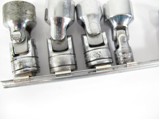 Snap On 1/4” & 3/8” 8 Piece Swivel Socket Set 10, 11, 12, 13, 15mm 1/2 9/16 5/8" - ZeereeZ