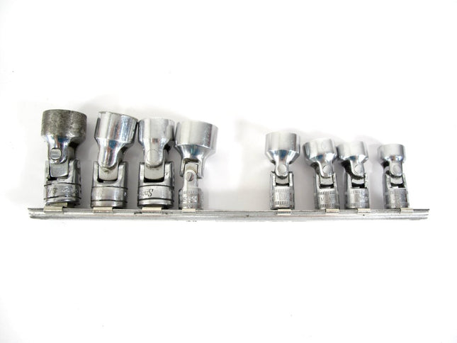 Snap On 1/4” & 3/8” 8 Piece Swivel Socket Set 10, 11, 12, 13, 15mm 1/2 9/16 5/8" - ZeereeZ