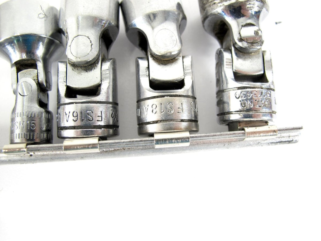 Snap On 1/4” & 3/8” 8 Piece Swivel Socket Set 10, 11, 12, 13, 15mm 1/2 9/16 5/8" - ZeereeZ