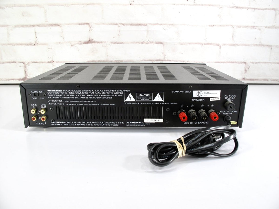 Sonance Sonamp 260 200W Home Theater Stereo Power Amplifier - ZeereeZ