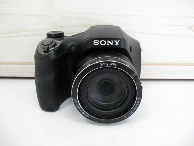 Sony Cyber - Shot DSC - H300 20.1 Megapixel 35X Zoom Digital Camera Black DSCH300/B - ZeereeZ