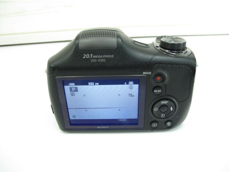 Sony Cyber - Shot DSC - H300 20.1 Megapixel 35X Zoom Digital Camera Black DSCH300/B - ZeereeZ