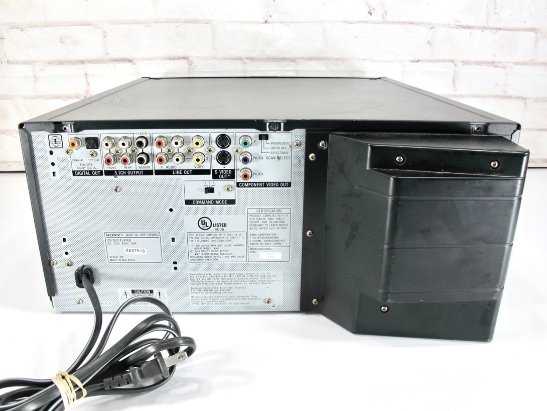 Sony DVP - CX985V 400 Disc DVD CD Compact Disc Super Changer - ZeereeZ
