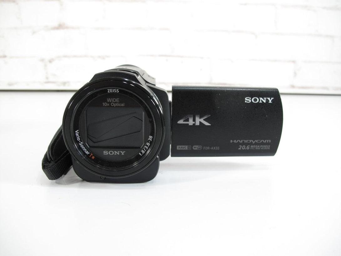 Sony FDR - AX33 Handycam 4K Flash Memory HD Video Recording Camcorder Camera - ZeereeZ