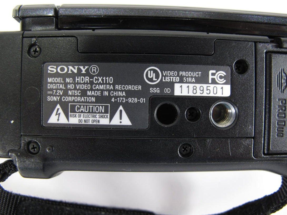 Sony HDR - CX110 HD 1080 60 FPS Handheld Video Camera Camcorder - ZeereeZ