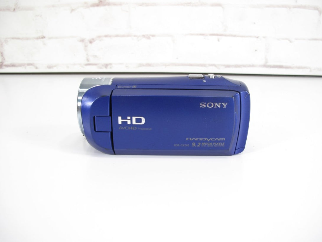 Sony HDR - CX240 HandyCam 9.2 MegaPixels 54x Zoom HD Camcorder Video Camera Blue - ZeereeZ