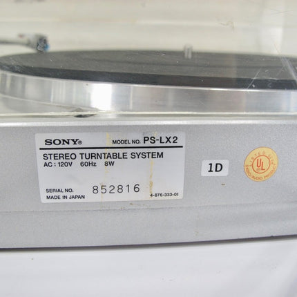Sony PS - LX2 Direct Drive Turntable Record Player w/ Empire OP 120 Cartridge - ZeereeZ