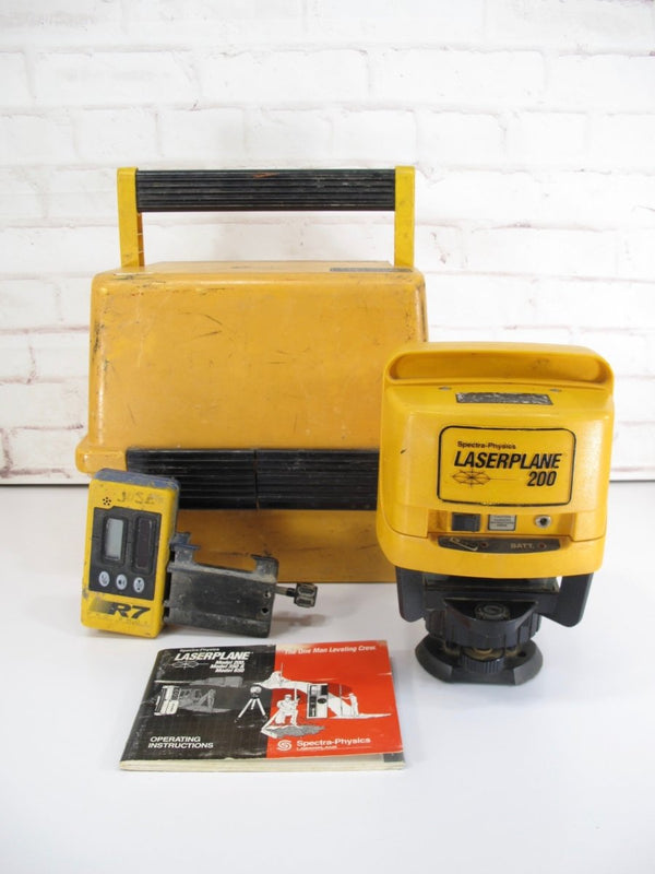 Spectra Physics Laserplane 200 Invisible Elevation Grading Rotating Laser Level - ZeereeZ